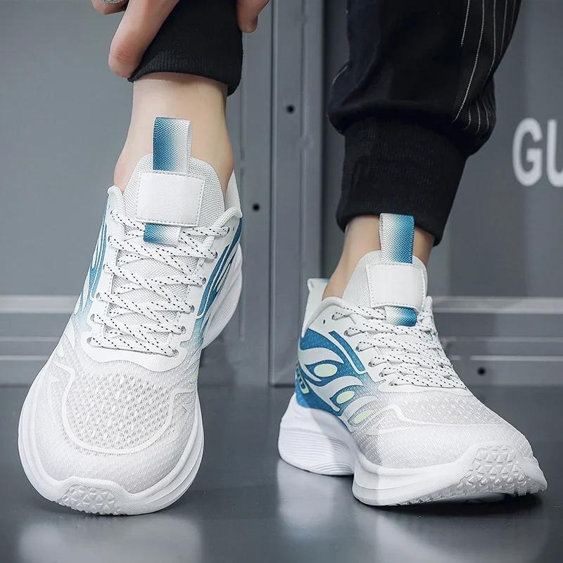 Fashion Plus Size 50 Men's Casual Sneakers Ultra-light Breathable Outdoor Sports Shoes Non-slip Comfortable Mesh Running Training Shoes