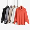 Turtleneck Batwing Sleeves Dolman Sweaters for Women Lightweight Soft Slouchy Knit Pullover Tops Women's Fall Winter Casual Long Sleeve Sweater Shirts