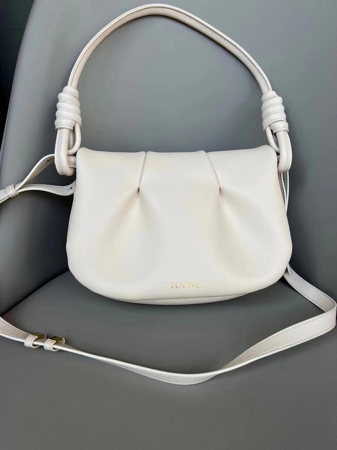 

Luojia Роскошная плиссированная сумка-мешок из коровьей кожи с пельменями