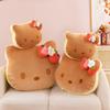 Cartoon Plush Toast Cat Pillow Suitable For Comfortable Cuddling