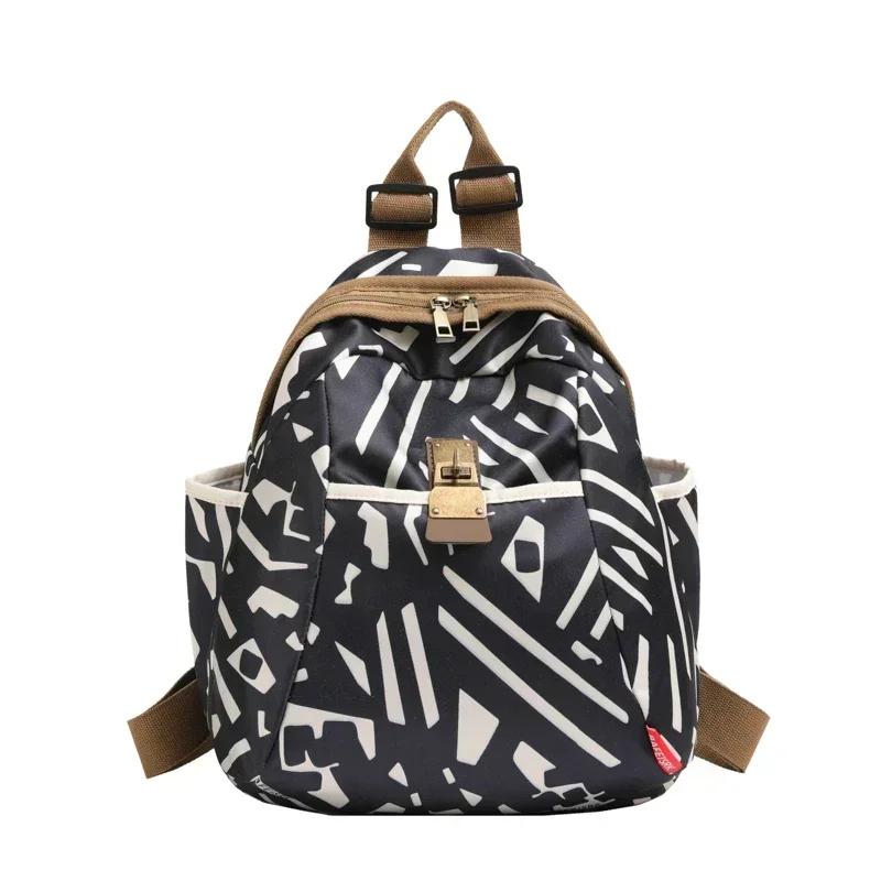 New Oxford Fabric Large Capacity Women's Schoolbag Trendy Printing Casual Travel Bags 2026 Hot Sale Fashion Versatile Backpack