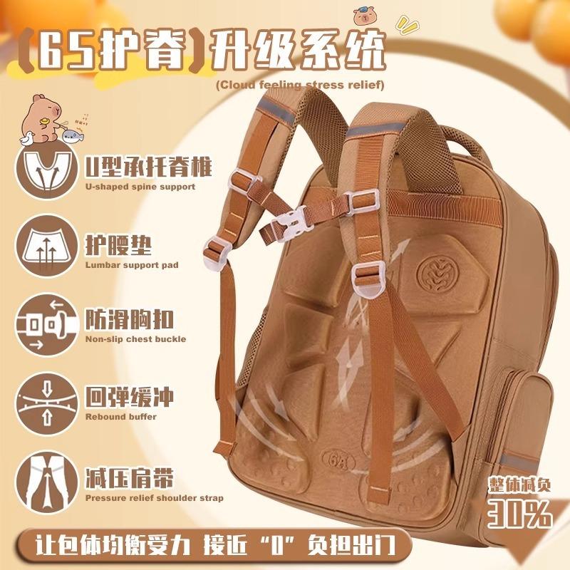 Ridge protection schoolbag for girls, high-value primary school students, new load-reducing backpack, large-capacity backpack for boys