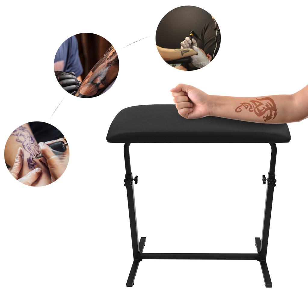 Portable Oversize Pad Armrest Tattoo Stand Rotatable Soft Panel Height Adjustable Tattoo Workbench