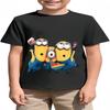 Summer Fashion Minion Cartoon Print Short Sleeve Hot-Selling Children's Clothing for Boys and Girls