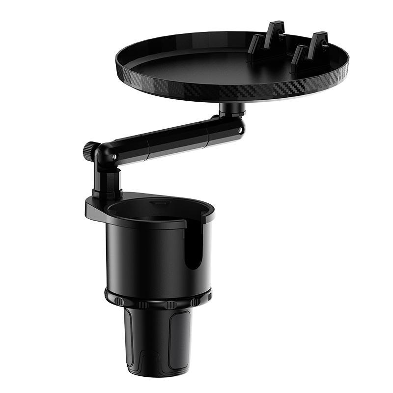 SEAMETAL 3 in 1 Car Cup Holder Extender with Tray Anti Slip Bottom Stable Drink Holder Adjustable 6-9cm Base Car Bottle Holder