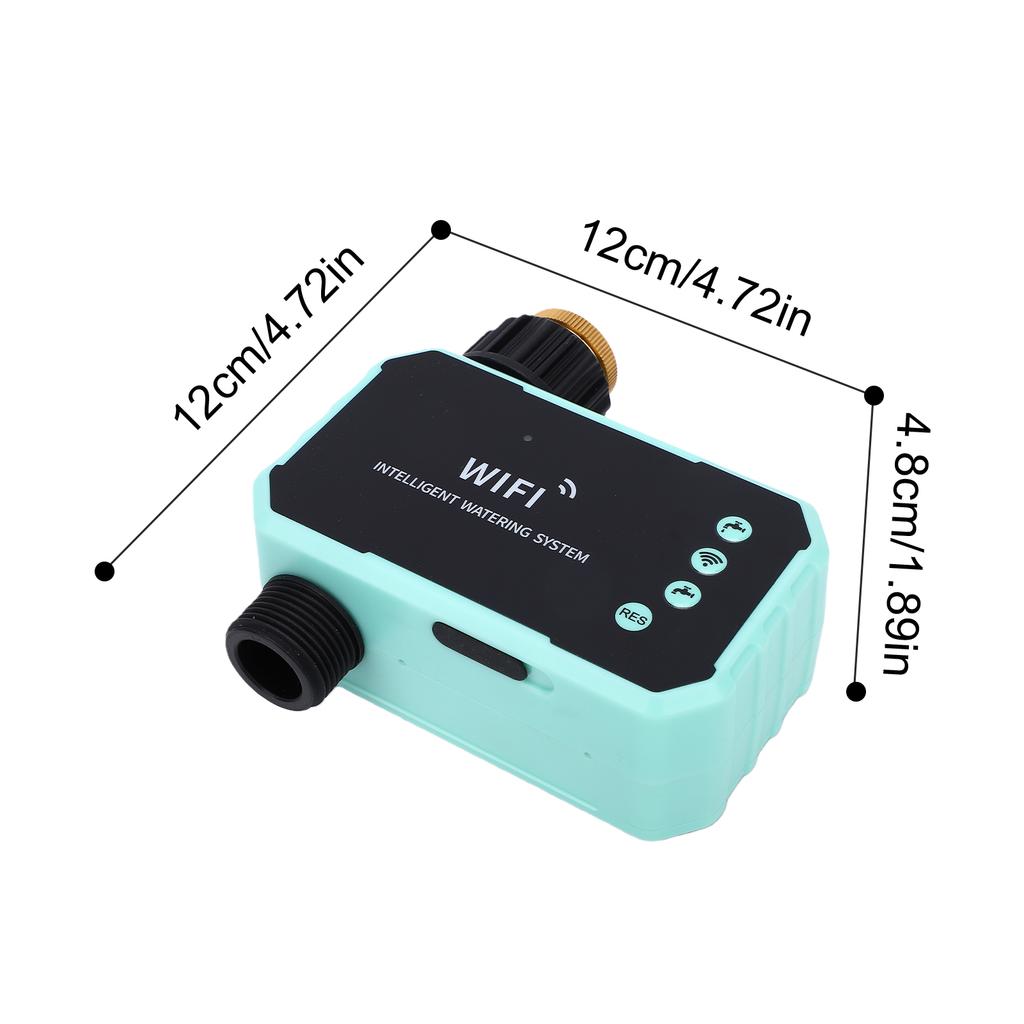 Sprinkler Timer, Solar WiFi Water Timer with APP Remote Control, Rain Sensor, Adjustable Panel, Outdoor Automatic