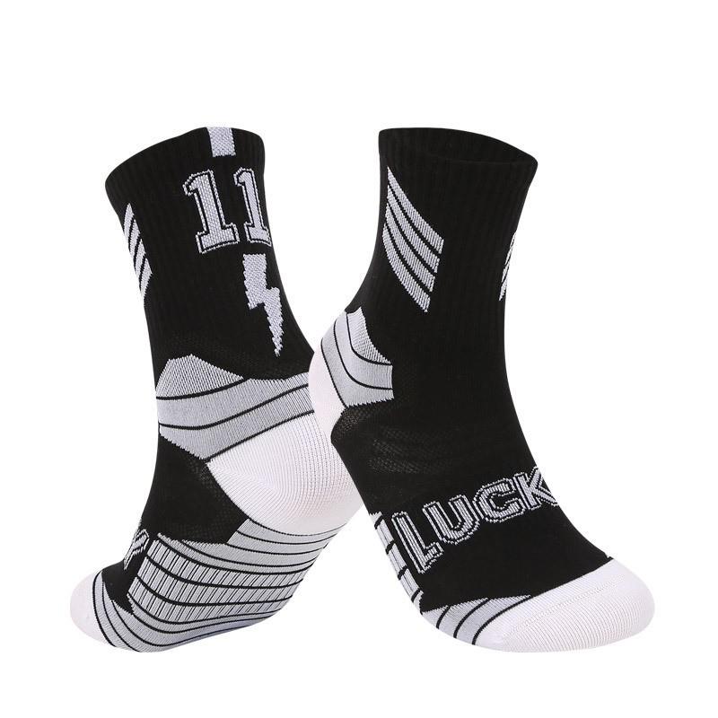 Youth Non-Slip Knee-High Basketball Socks - Breathable Combed Cotton for Big Kids and Boys
