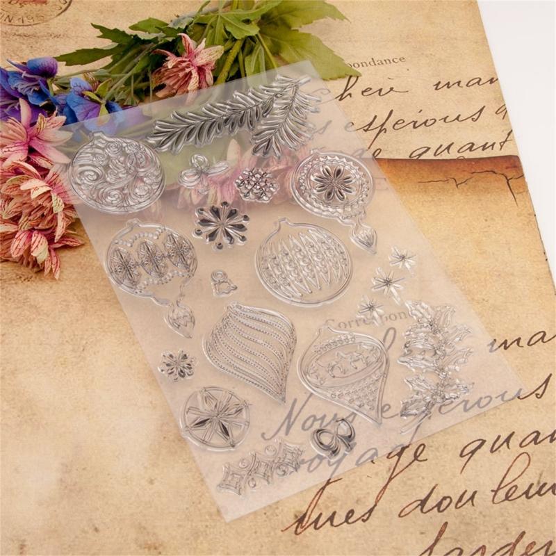 Christmas Clear Stamps Vintage Silicone Seals for DIY Scrapbooking Card Making Embossing Decoration Rubber Stamps Crafts
