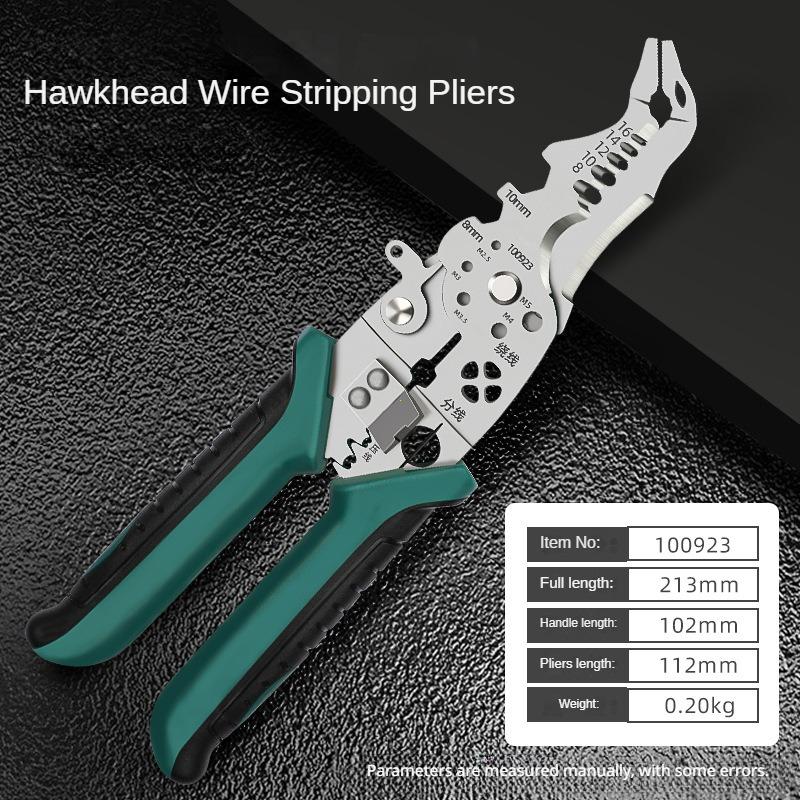 Wire Stripper Tool Cable Cutting Tool Multifunctional Electricians Portable Wire Cutter Wire Pliers Tool for Crimping Pulling