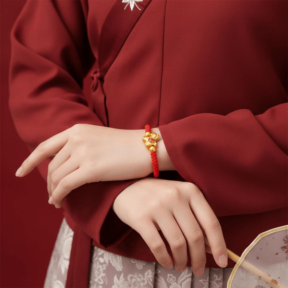 Neujahr Handseil Glückspferd Rotes Seil Chinesischer Stil Glücksarmband Frühlingsfest