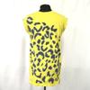 Marc Jacobs Flock Process Sleeveless Dress Size S Yellow Cut Sew T Shirt Side Zipper(USED)