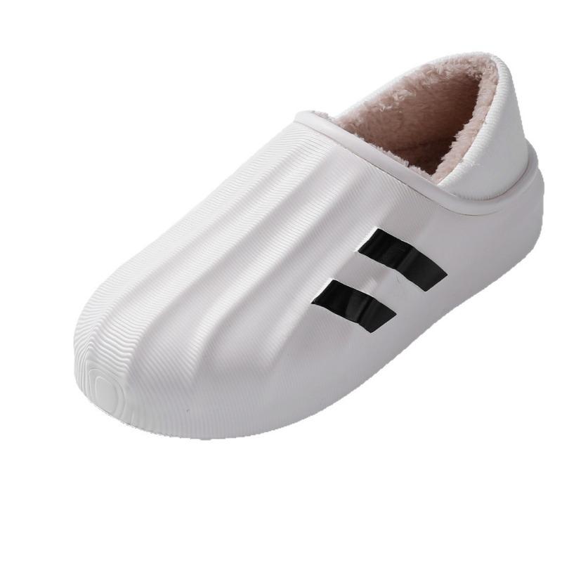 Men's autumn and winter cotton slippers, male college students wear fashionable cotton slippers, waterproof and warm trend
