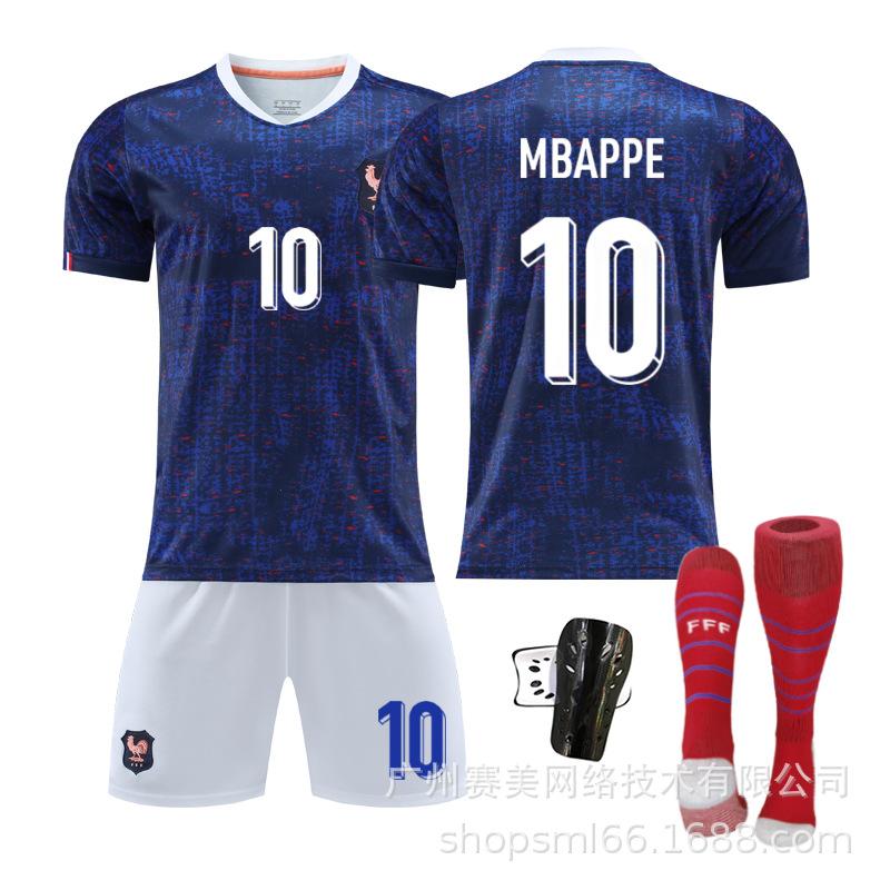 26 Franța acasă Nr. Set 10 tricouri de fotbal Mbappe 11 Dembele 6 Kamaunga 7 Griezmann