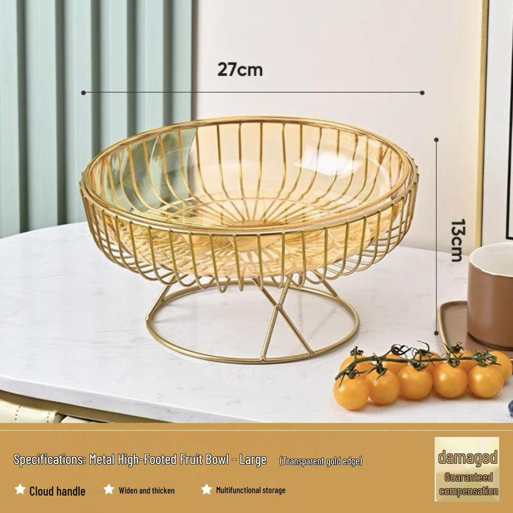 Elegant Fruit and Snack Display Tray for Living Room Coffee Table