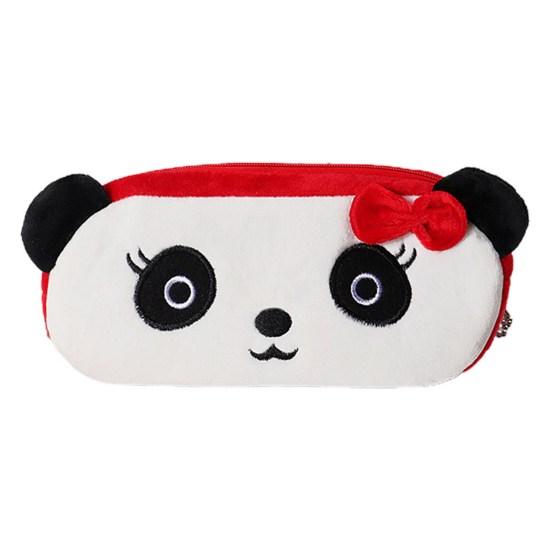 Κασετίνα Μεγάλης Χωρητικότητας Κλείσιμο με Φερμουάρ Δημιουργική Φορητή Φανελένια Καρτούν Σχήμα Φράουλας Τσάντα Μολυβιών Οικιακά Είδη