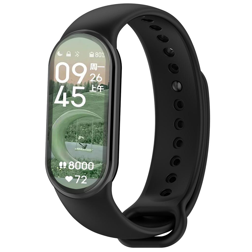 Pulseira de Silicone para Xiaomi Mi Band 9 8 Pulseira NFC Sport Rubber Pulseira Pulseira Correa Xiaomi Smart Band 8 Acessórios