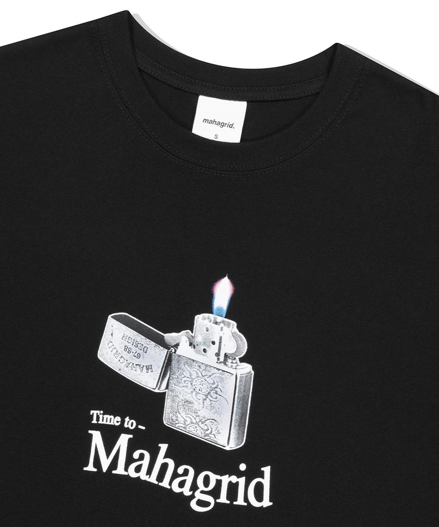 MAHAGRID It’S Time To Ls Tee Black(Mg2Efmt564A)