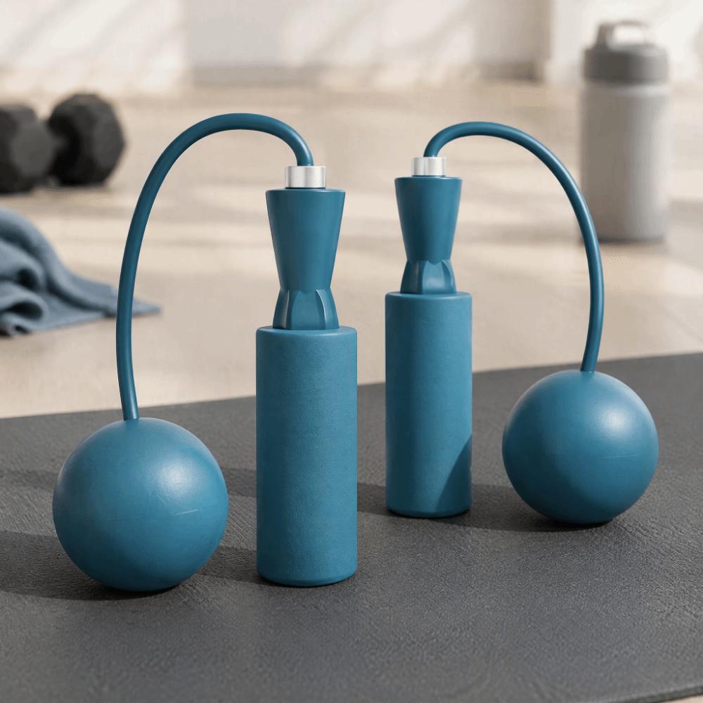 Blue Pink Color Option Weighted Jump Rope Cordless Skipping Rope Personal Fitness Practice