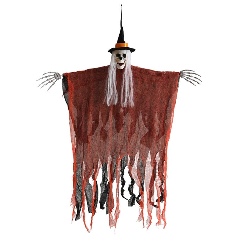 Halloween-Ornament mit Totenkopf Halloween-Dekorationen für Innen Balkone Außenhof Garten Partys Dekorationen
