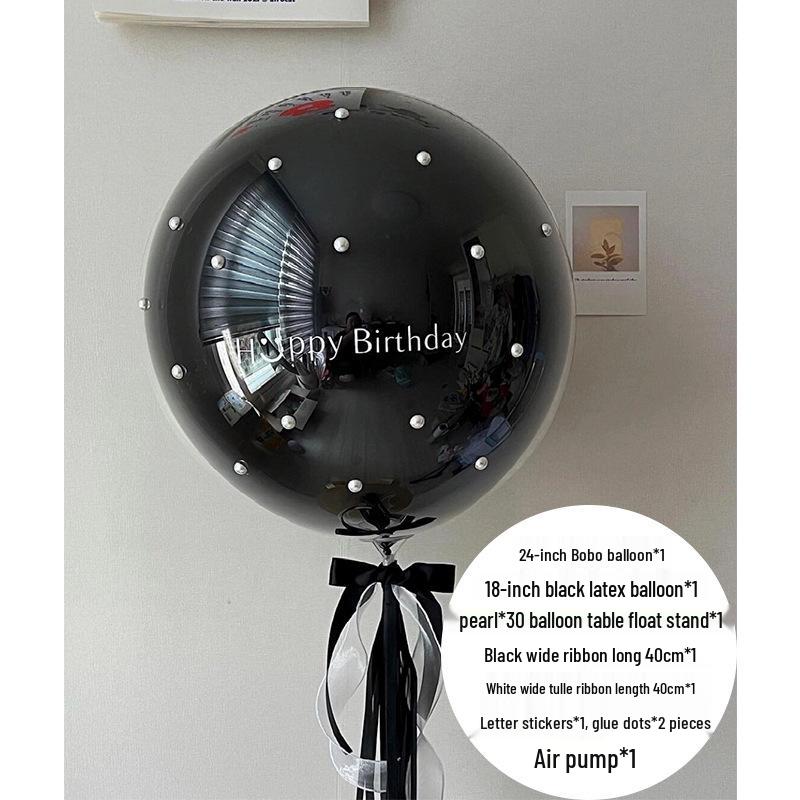 Rosa Perlen-Kuchenballons, Geburtstags- & Hochzeitsdekorationen, Bobo-Ballons für Partys & Anträge