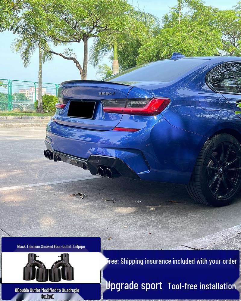 Front Lip & Bumper Kit for 20-25 BMW 3 Series - Black MP