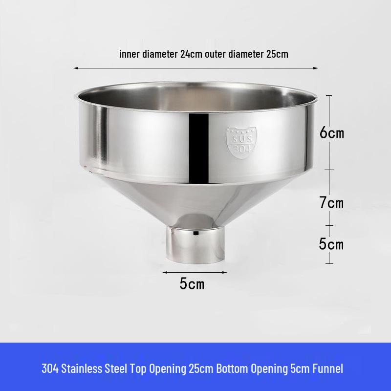 Heavy-Duty Stainless Steel Large Funnel for Industrial Fuel and Oil Press Machines