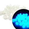 300pcs Mini Luminous Stones 14mm Fish Tanks Artificial Stone Aquarium Decoration for Indoor Outdoor Garden Yard Decor