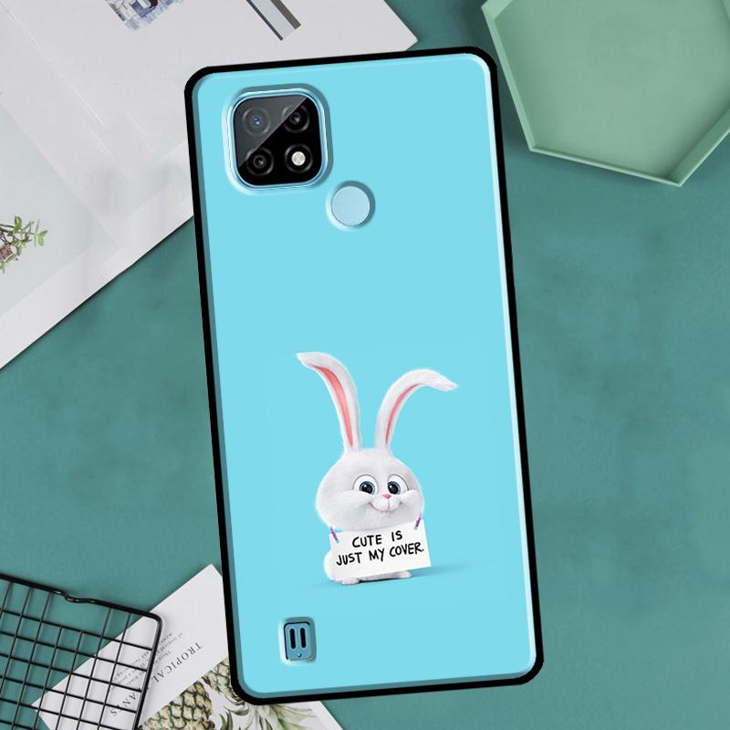 Carcasă de protecție pentru OnePlus 10 9 Pro 8T 9R 10R Nord2, cu urechi de iepure, pentru Realme 8 Pro 9 GT Neo 3 2 Master 8i 9i