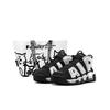 Air More Uptempo Moonlight Dance Abrasion Resistant Mid Top Vintage Basketball Shoes Men's Black Silver FB8883-001(Team619-S-BOX)