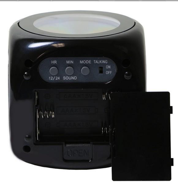 Multifunctional LED Projection Alarm Clock with English Voice Time Reporting for Bedroom