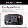 12000W DC 12V To AC 220V Dual USB Charge Car Power Inverter Charger Converter Adapter with Fuse