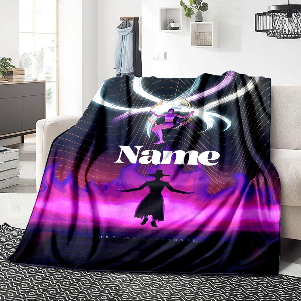 Custom Name Superhero Squad Adventure Blanket for Couch & Bed, Plush Cozy Fuzzy Blanket Super Soft & Warm Blankets for Fall and Winter. 090830