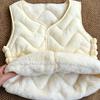 New down cotton vest women's autumn and winter warm inside with short lamb down vest vest vest vest vest