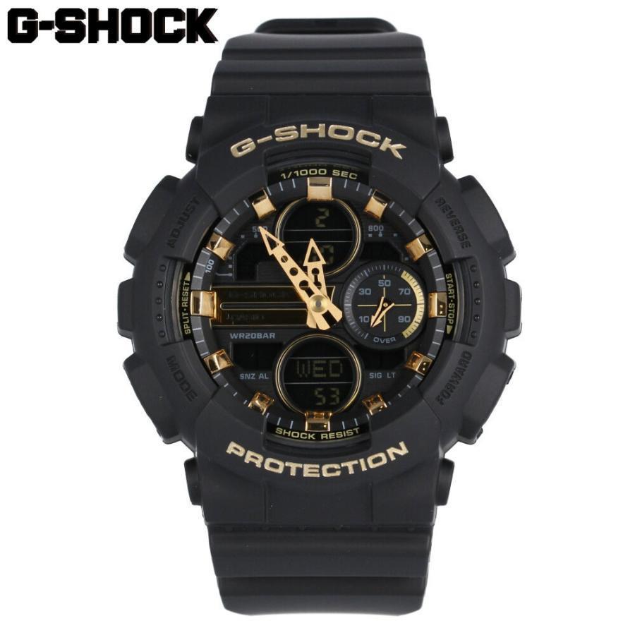 CASIO G-SHOCK GMA-S140M-1A GMA SERIES Sporty World time Alarm Full Auto Calendar Matte Color Black Gold  Wrist Watch For Men GMA-S140M