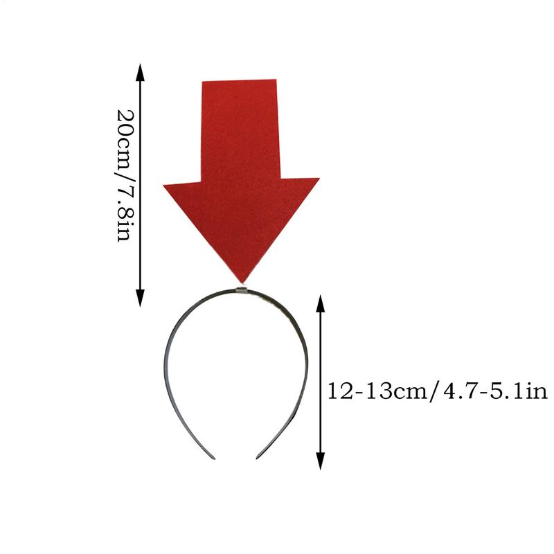 Čelenka s hrotem šípu Vtipná čelenka do vlasů s hrotem šípu Elastické Novinka Vlasové doplňky Herní pokrývka hlavy pro rekvizity do fotobudky Party potřeby