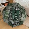 1PC Warner Slytherin Crest Automatic Open/Close Umbrella with Windproof, 85-Rib Sturdy Canopy, Durable Ribs1302A
