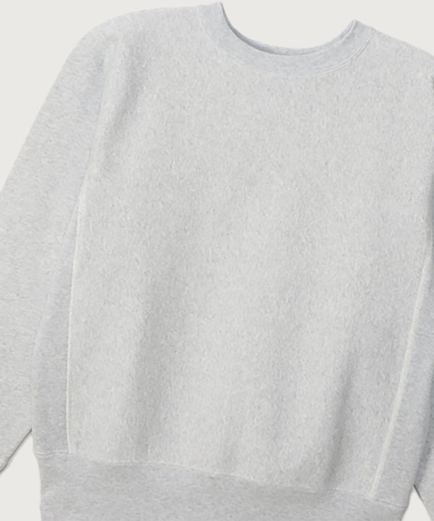 Champion Reverse Weave Blu-Tack Regular Fit Brushed Crew Neck Sweatshirt Silver Grey