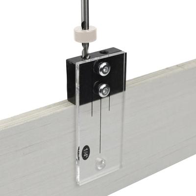 Hardened Steel and Acrylic Dowel Drilling Jig Easy-to-Use Hole Locator for Woodworking1/4"Pocket Hole Jig Kit