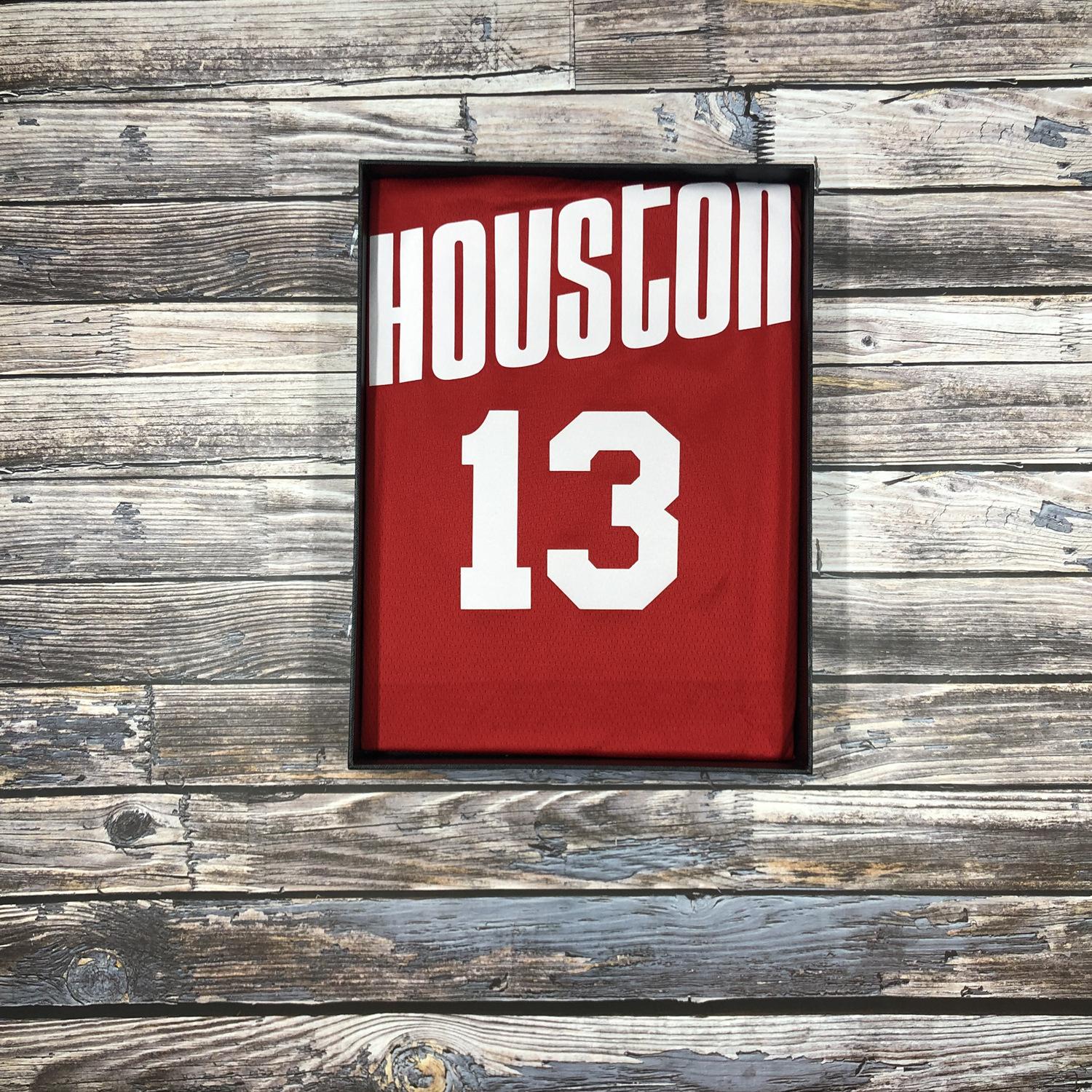 

Ракеты Нет. 13 Харден Нет. Мужской баскетбольный жилет 0 Westbrook Retro City Edition ограниченной серии из джерси горячего давления 2XL