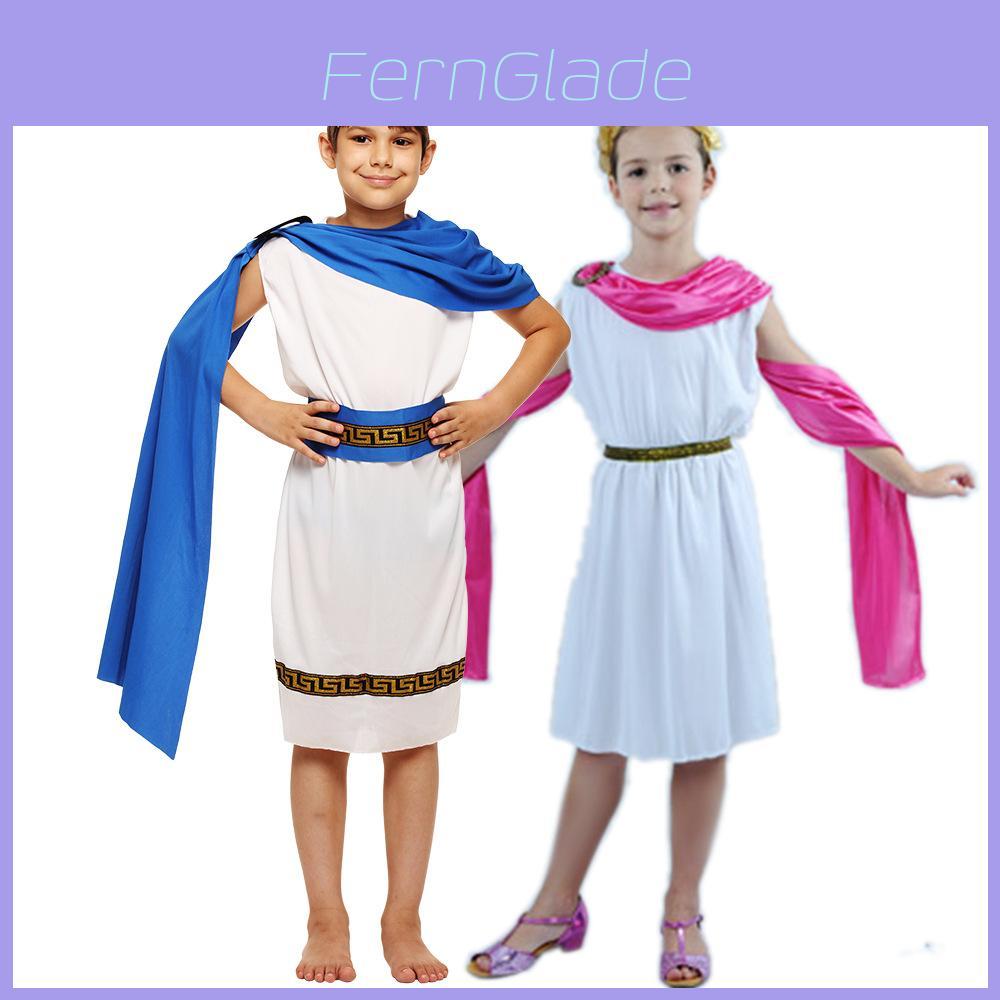 Griechisches Prinz Prinzessin Kostüm Cosplay Bühnenauftritt Kleidung Für Kinder