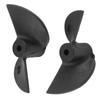 1pair Remote Control, 2 Blades CW CCW Plastic RC Boat Rc Boat Propeller Ship Parts Propellers Remote Propellers Set for 2mm Shaft
