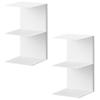 Yamazaki Plasterboard Tweezers and Wood Set of Tower 11070 (Yamazaki Industries) [Includes Screws] Wall-mounted Bookshelf, 2, White,