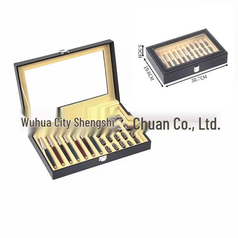 Shengxi Leather Skylight Fountain Pen Storage and Display Box
