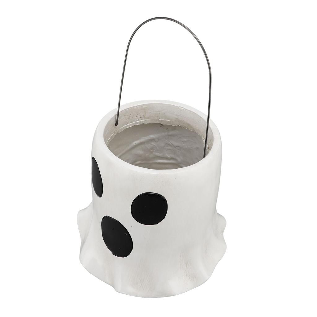 Halloween Eimer Vase Dekoration Multifunktionaler Blumentopf Pflanztopf Pflanzgefäß für Eingang Kaminsims Halloween-Themen Ornament