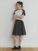 Deomiteun Hound Cotton Skirt (Charcoal)