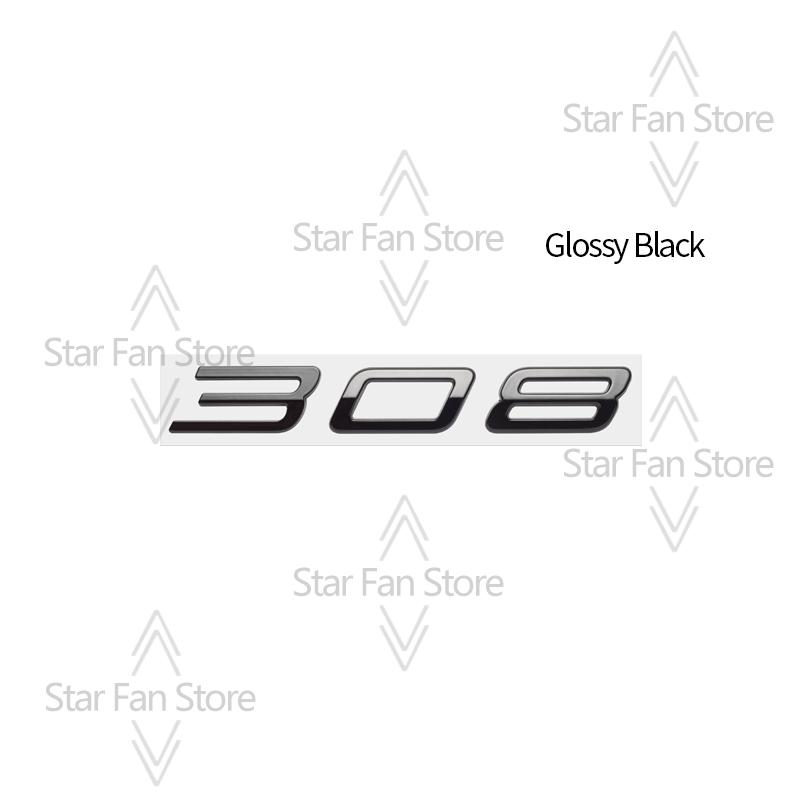 HRUC6 Metalowe Do Nowego Peugeot 308 208 508 Emblemat z Logo Naklejki 3D Emblemat Błotnika Naklejka Akcesoria Samochodowe Dekoracja Litery Stylizacja Samochodu