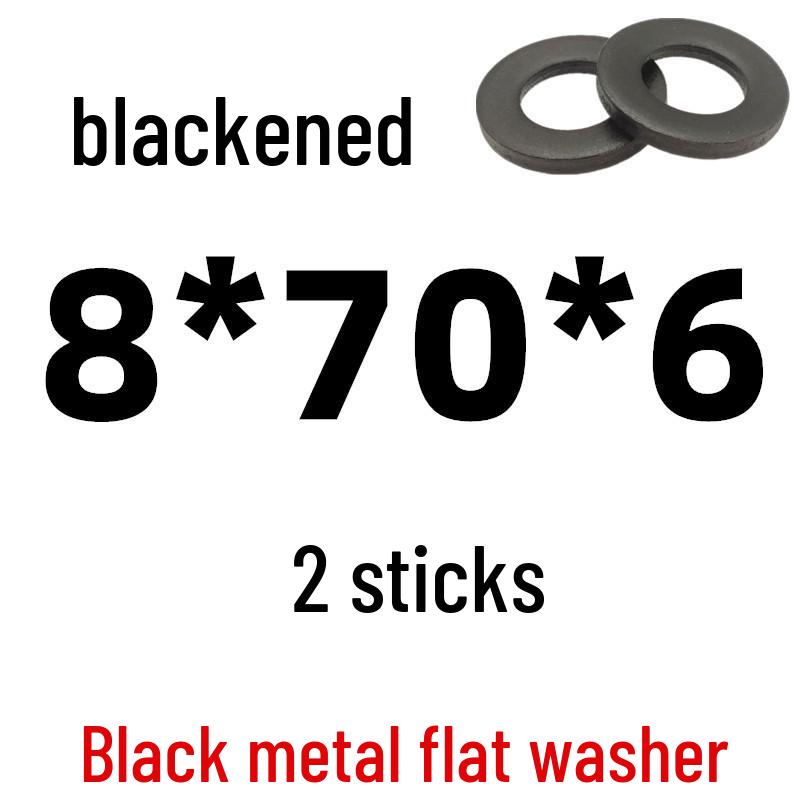 Thickened Black Iron Flat Washer for Screws, Non-standard Round Design