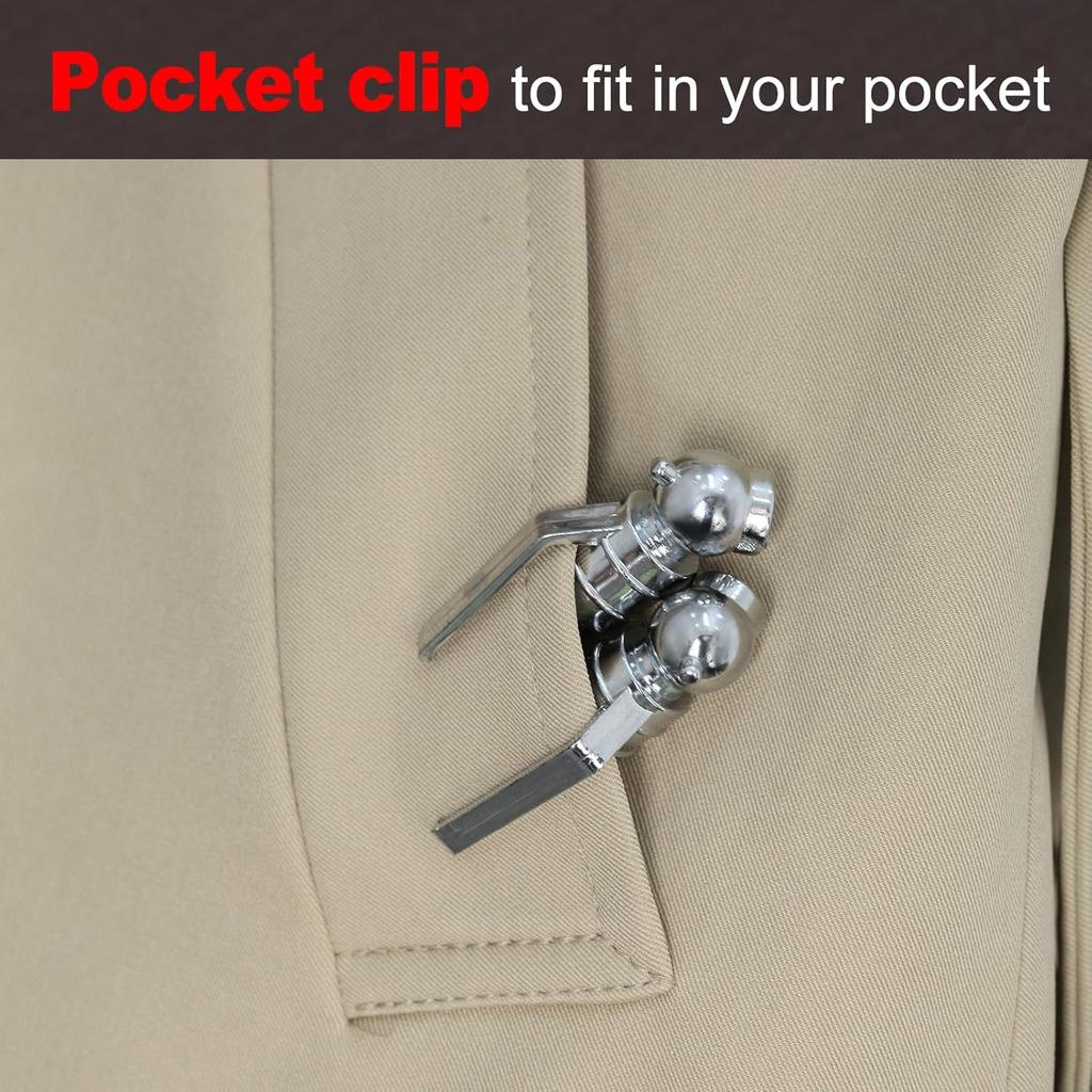 5PCS Pencil Tire Pressure Gauge 5-50PSI Mechanical Air Gage with Pocket Clip - Tire Pressure Checker for Cars, Pickups, RVs, Bicycles