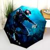 Aquaman Realm Folding Umbrella Durable Suitable For All Seasons Umbrella Three Folds Umbrella