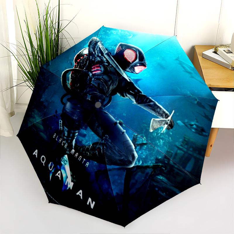 Aquaman Realm Folding Umbrella Durable Suitable For All Seasons Umbrella Three Folds Umbrella